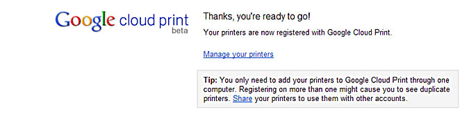 drukowanie z google cloud print 