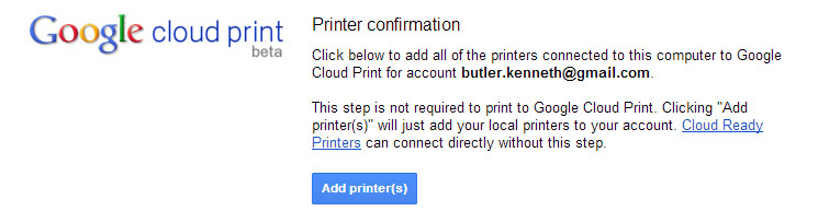 jak dodać drukarę do Google Cloud Print