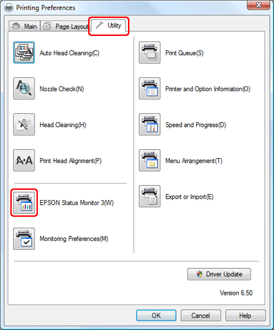 Program epson status monitor 3